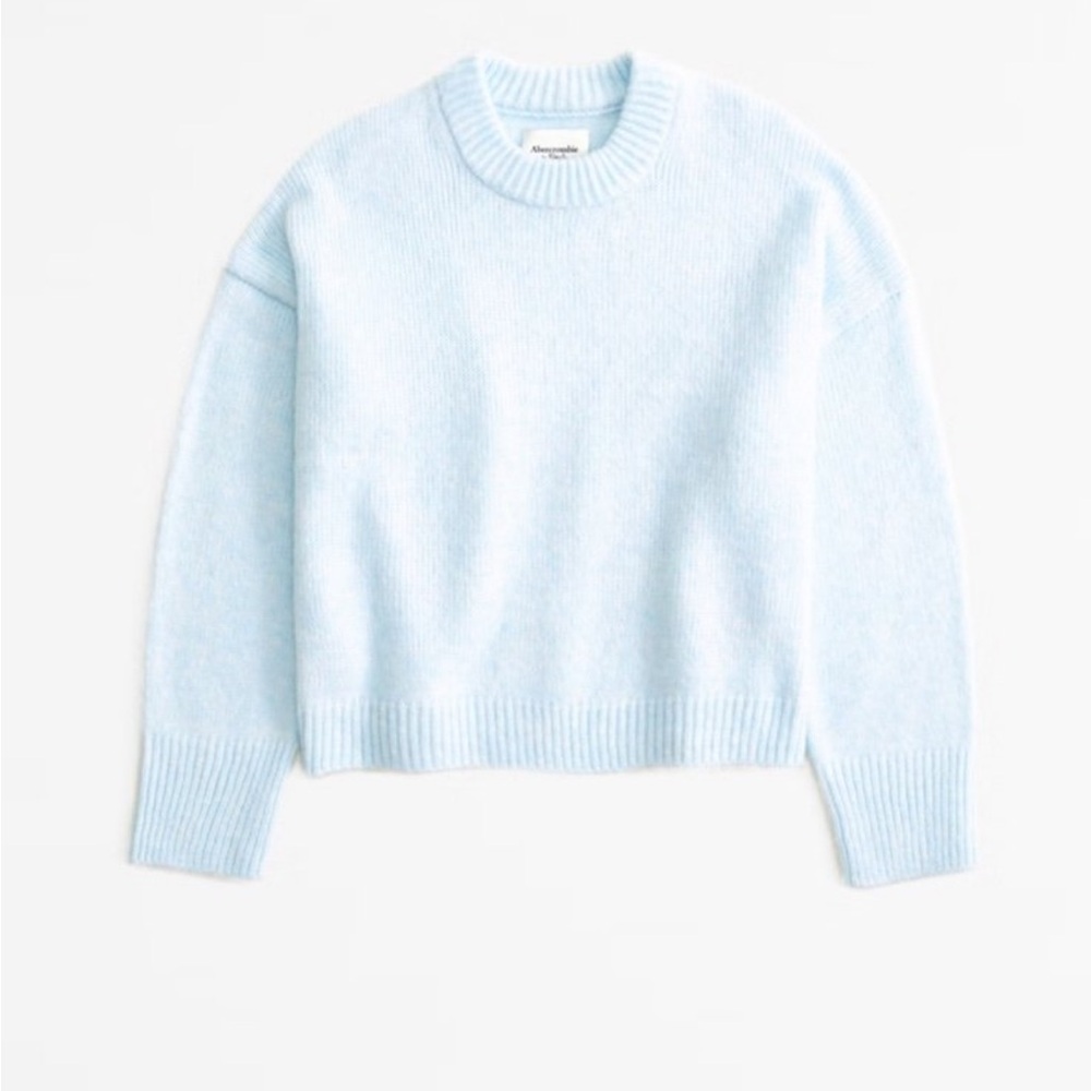 Abercrombie light blue wedge sweater